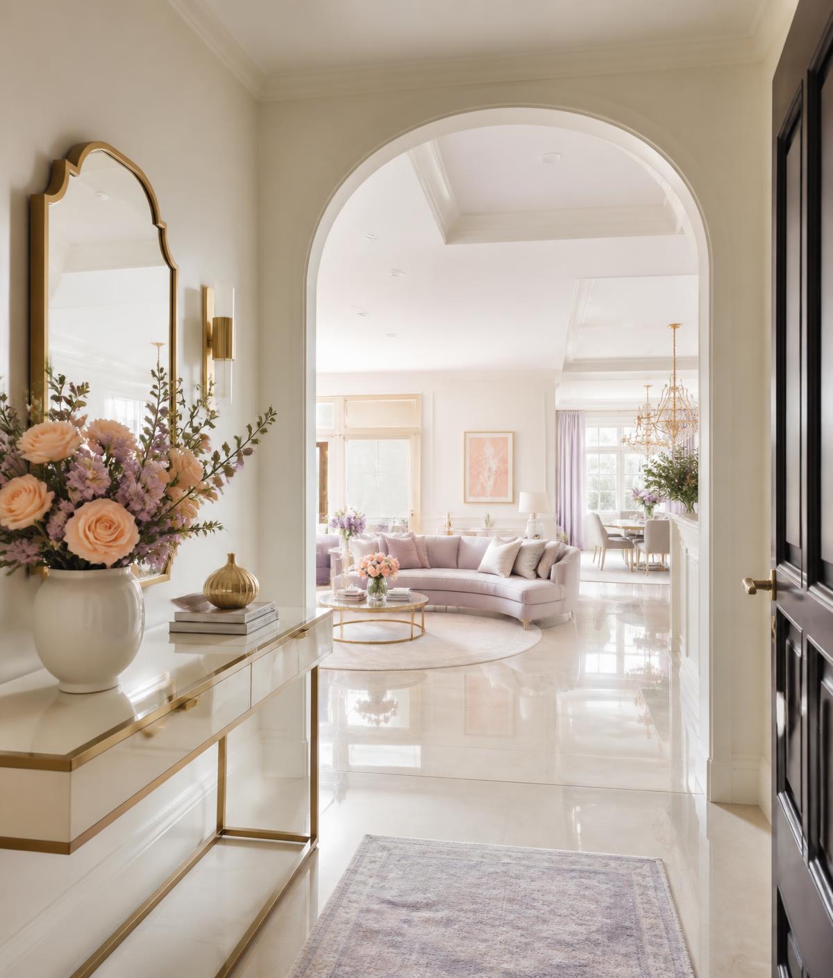 Elegant luxury home entryway cleaned by Maid To Impress